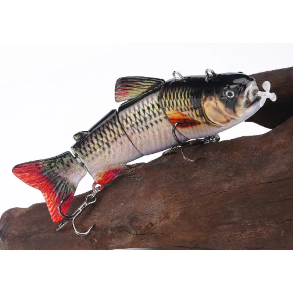 Electric Swimming Fish Lure Rechargeable ABS Auto Swimbait With Propeller Motorized Hard Bait For Bass Pike Trolling Freshwater - view 5