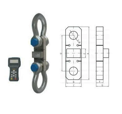 Wireless Dyna-link 1ton-100ton Electric Hand Wireless Dynamometer