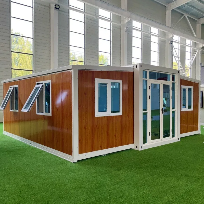 Large Space Foldable Expandable Container House Open Layout High Ceiling Design Bright Lighting Prefab Villa For Scenic Area