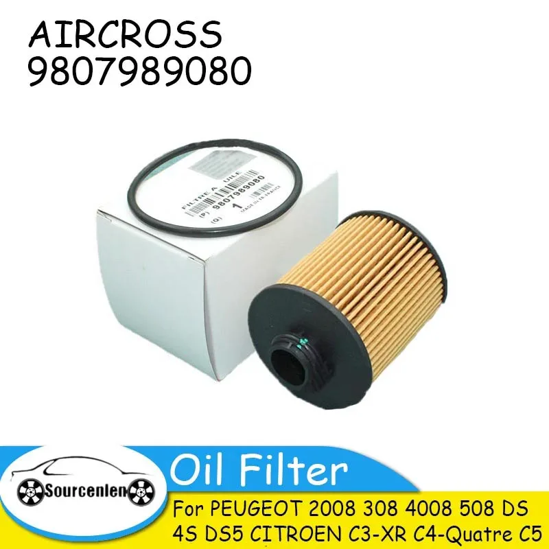 FILTER Oil Filter for PEUGEOT 2008 308 4008 508 DS 4S DS5 CITROEN C3-XR C4-Quatre C5 AIRCROSS 9807989080 98079-89080