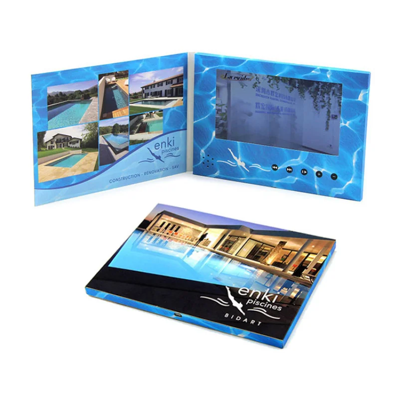 Customized 7 Inch video Book Digital LCD TFT Screen Brochure Catalog Business Card