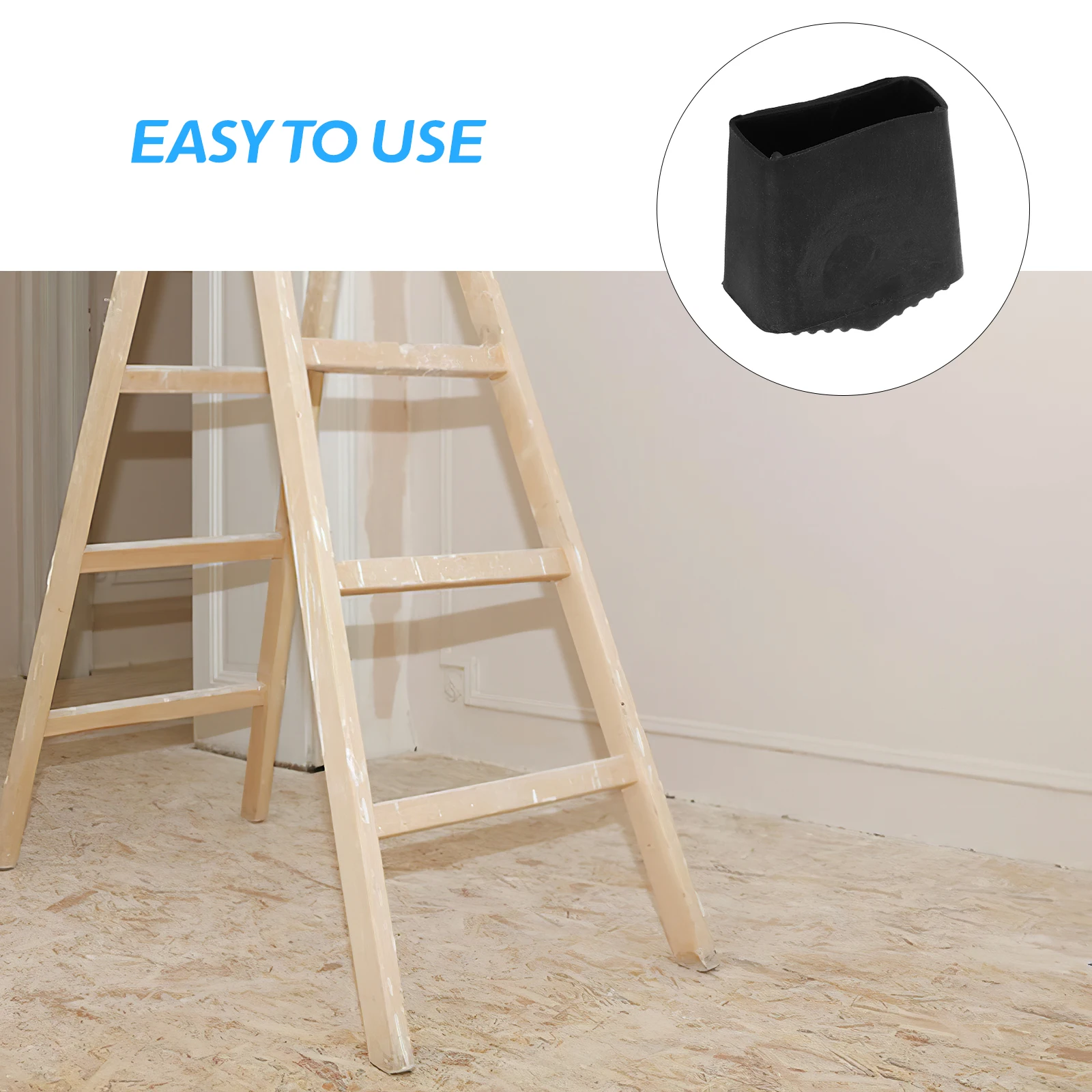 

5pcs Anti Slip Feet Covers Folding Non-Slip Feet Pads Leg Covers For Home Use Rubber Ladder Feet Covers Ladder Accessories