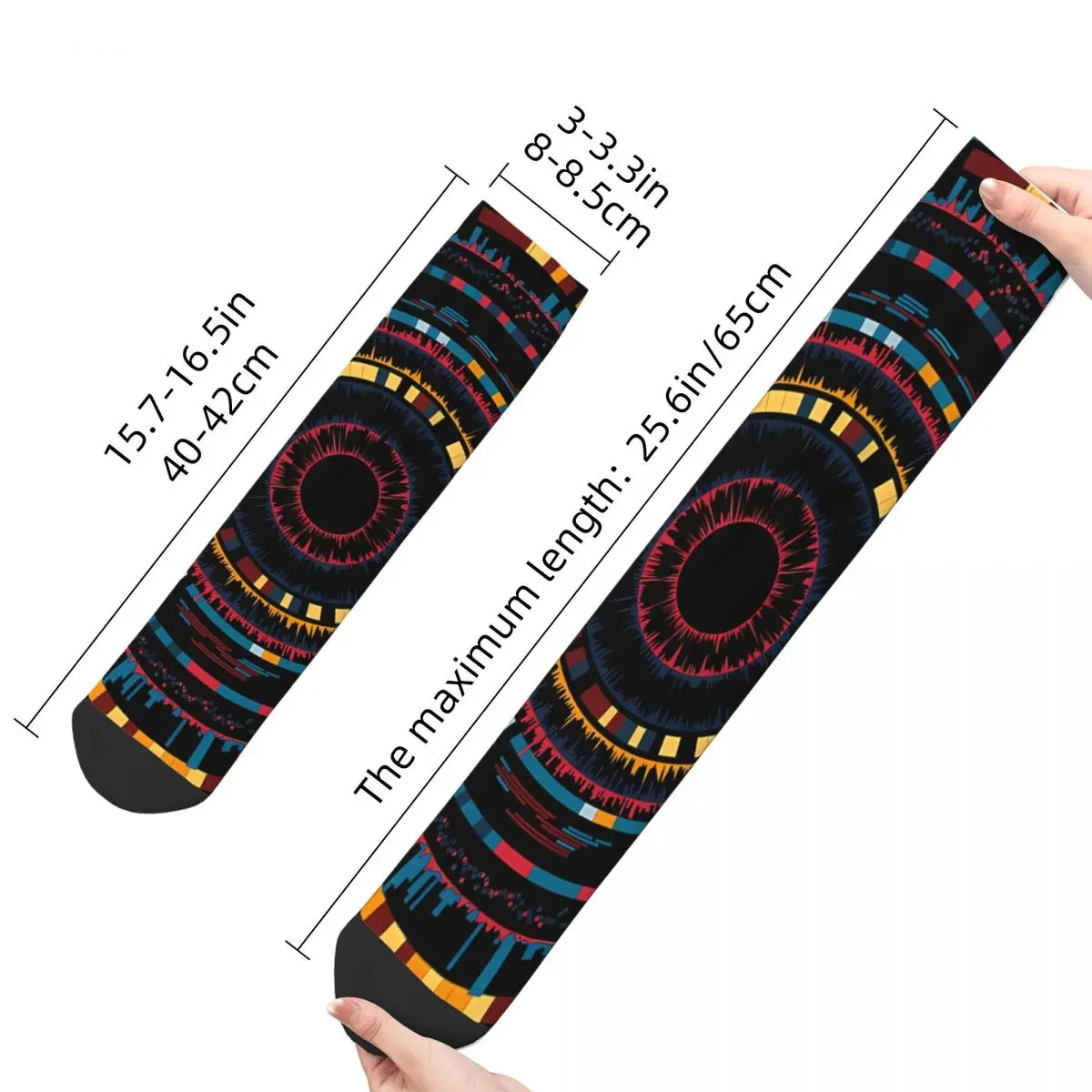 Happy Men's Socks Biomandala Mosaic Vintage DNA Genetics Harajuku Crazy Crew Sock Gift Pattern Printed