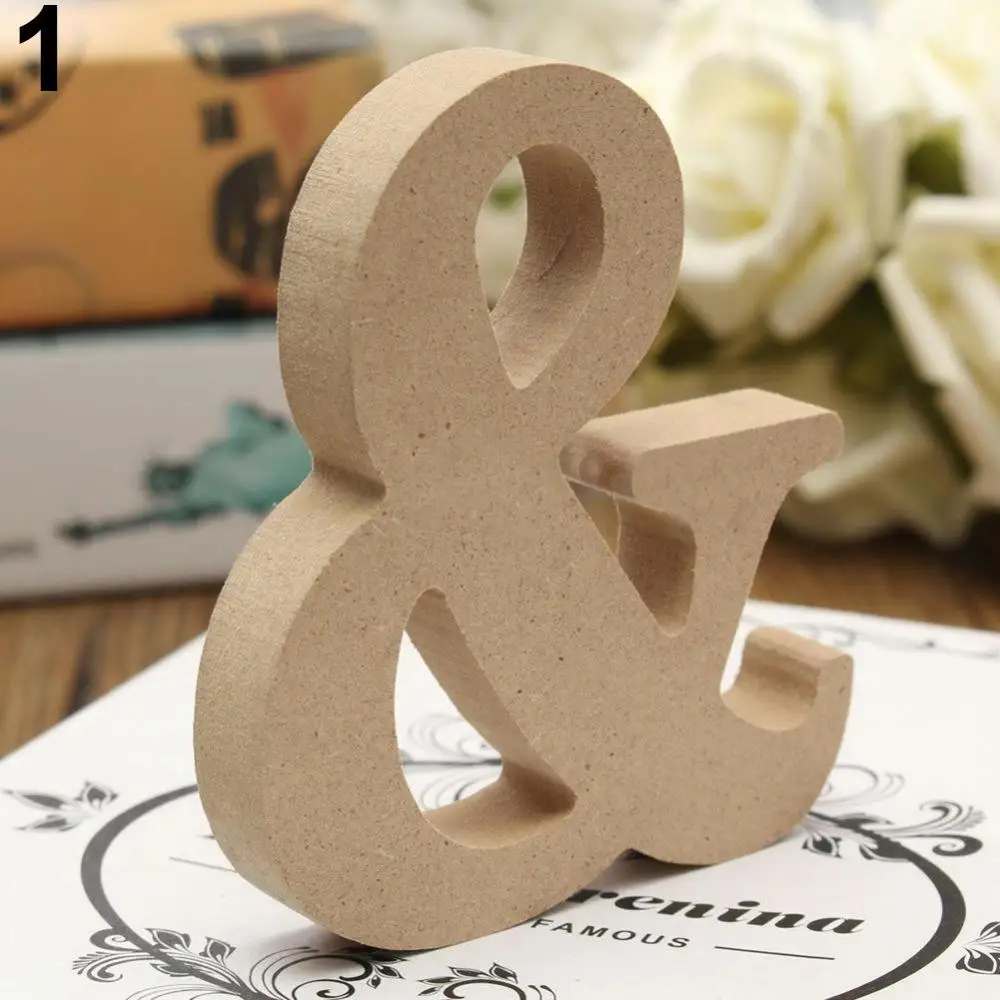 10cm A-Z Wood Wooden Letters Alphabet Wedding Birthday Party Diy Home Decor Personalised Name Design Freestanding Wood Alphabets