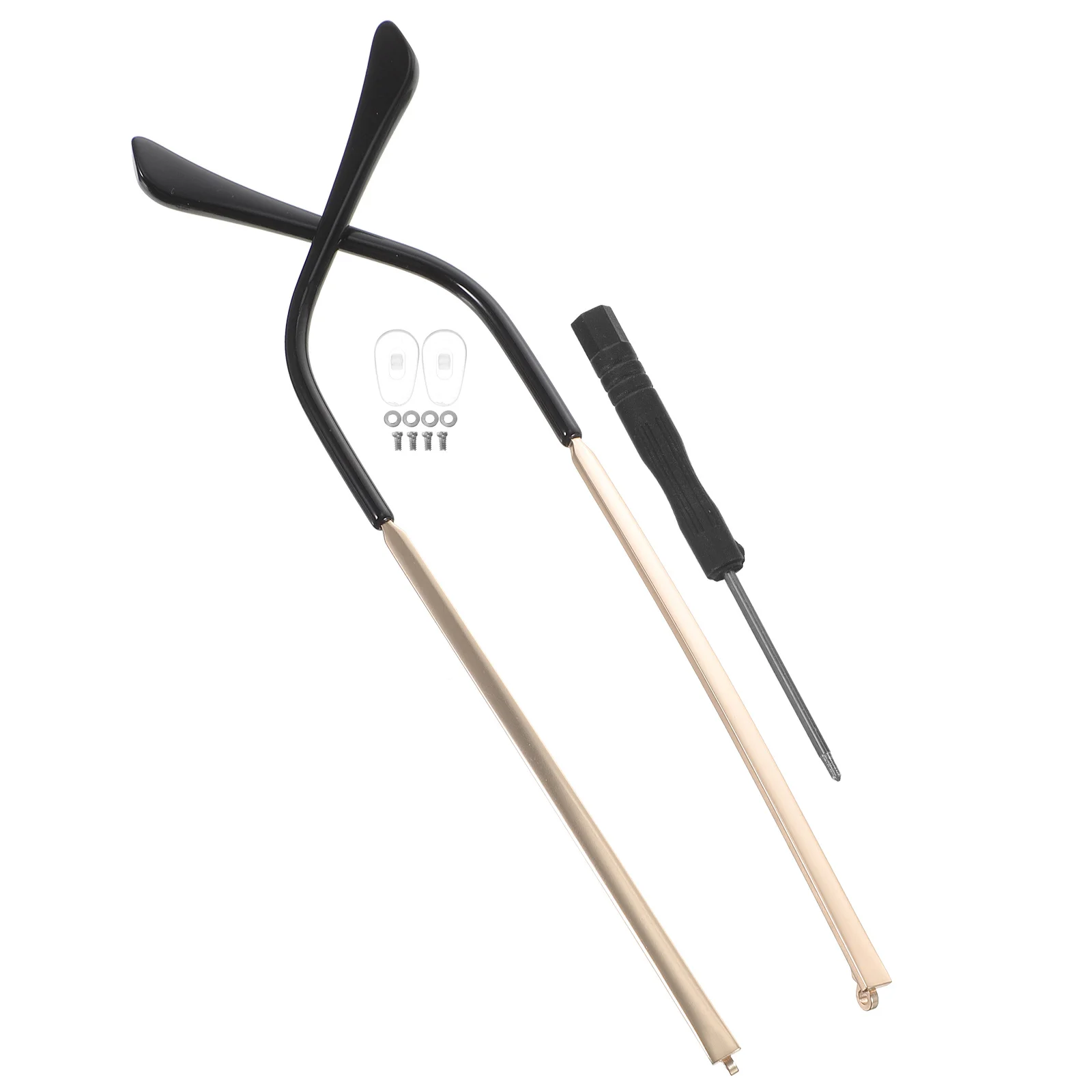 1 زوج العالمي نظارات معدنية الذراع استبدال معبد عدم الانزلاق للنظارات الشمسية إصلاح أجزاء النظارات الشمسية دائم #5