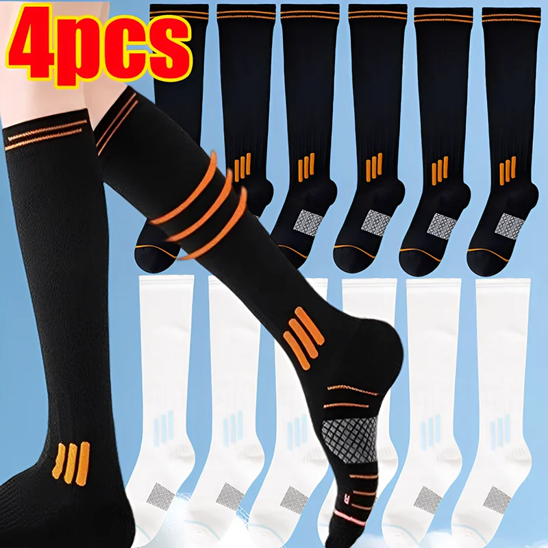 

Sports Socks Long Tube Socks Pressure Sock Trendy Sport Leg Sock Anti-Odor Sweat Absorbent Yoga Running Fitness Comfortable