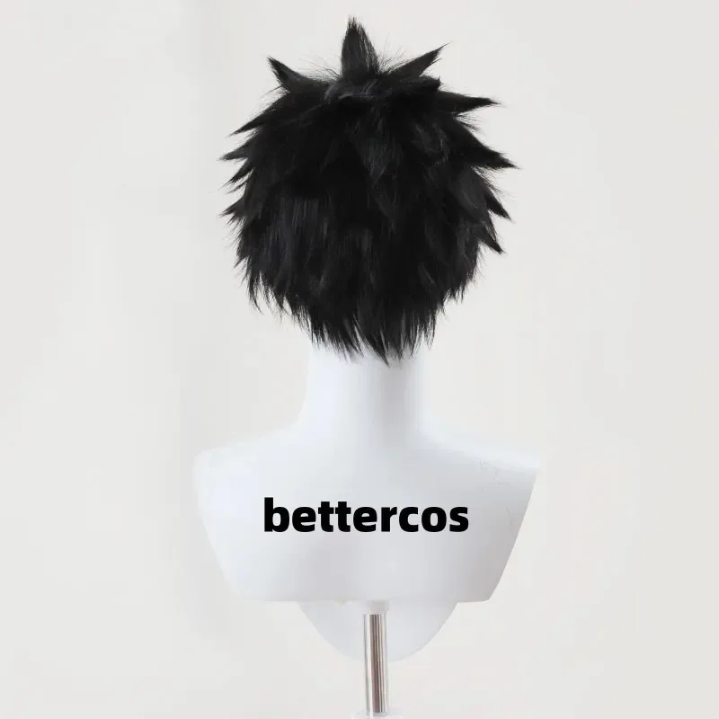 Candy 2025Uchiha Obito 30 cm Peruca Curta Preta Anime Cosplay Perucas Sintéticas Resistentes ao Calor