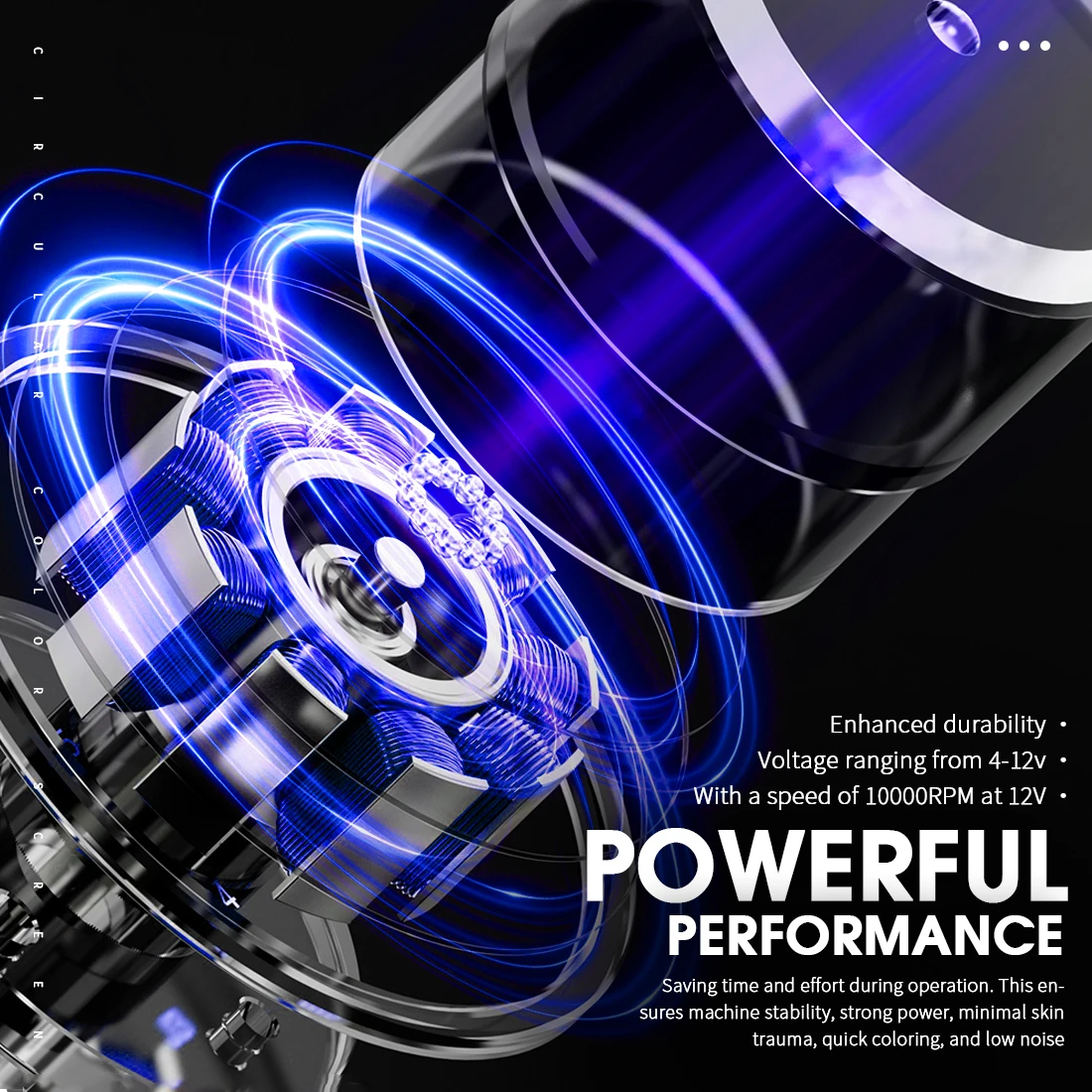 マストタトゥー Flip3 ワイヤレスタトゥーマシンガンペン 2.4-4.2mm 2