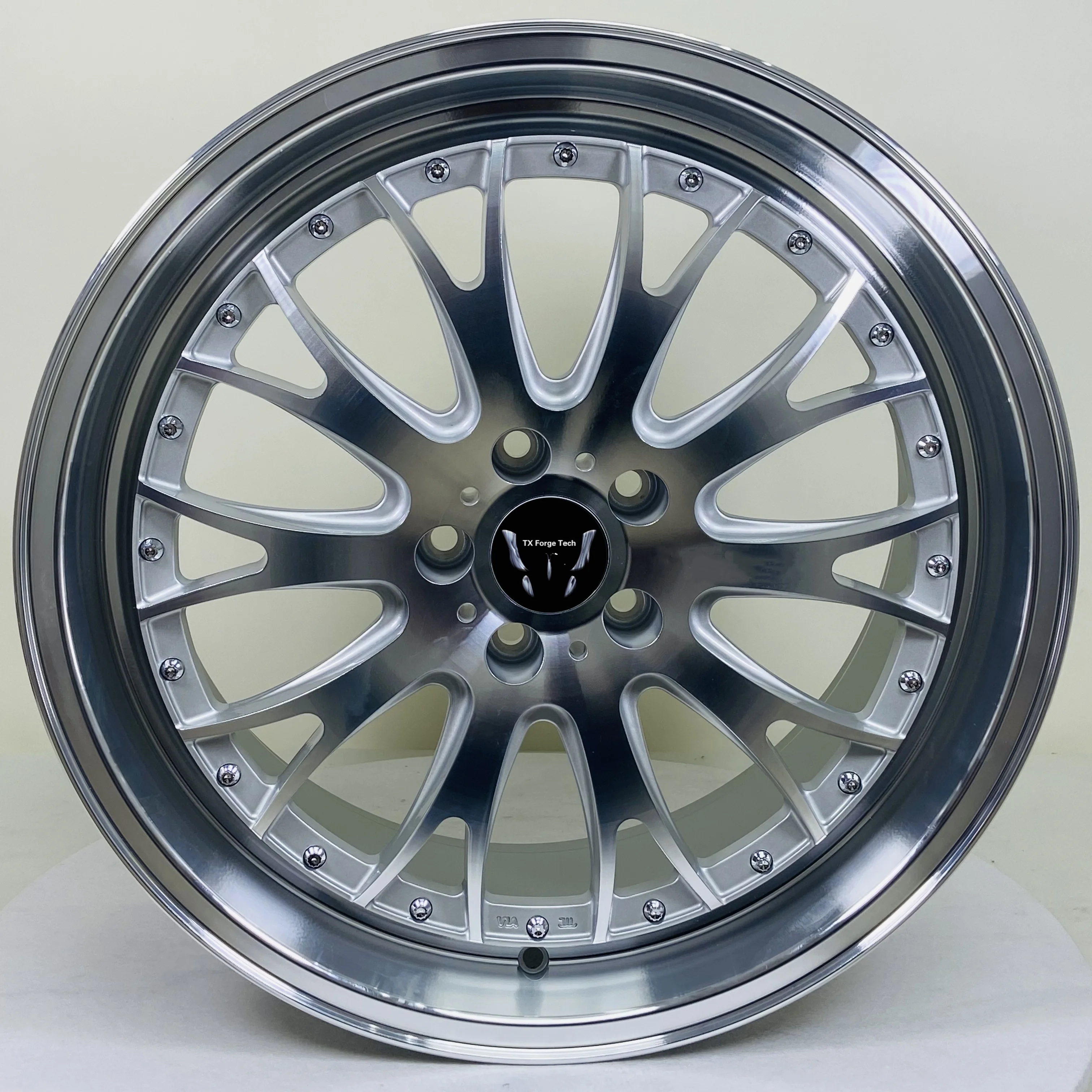 

Factory Direct New Car Racing Wheel Hub Two-Piece Forged Aluminium Alloy Bronze Finish 35mm-40mm ET 25mm 98mm Car Modified Wheel