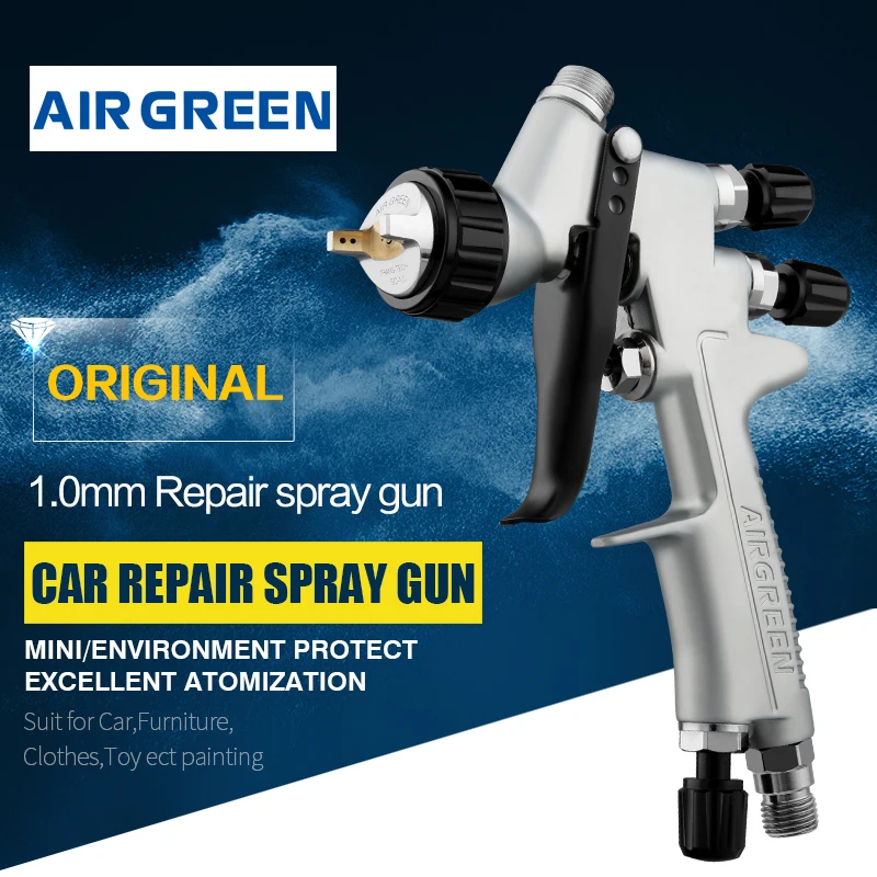 Mini Pulverizador Pneumático do Equipamento da Pintura ar Verde Profissional Lvmp Automotivo Mini Luz do Pulverizador Venda Superior Hvlp