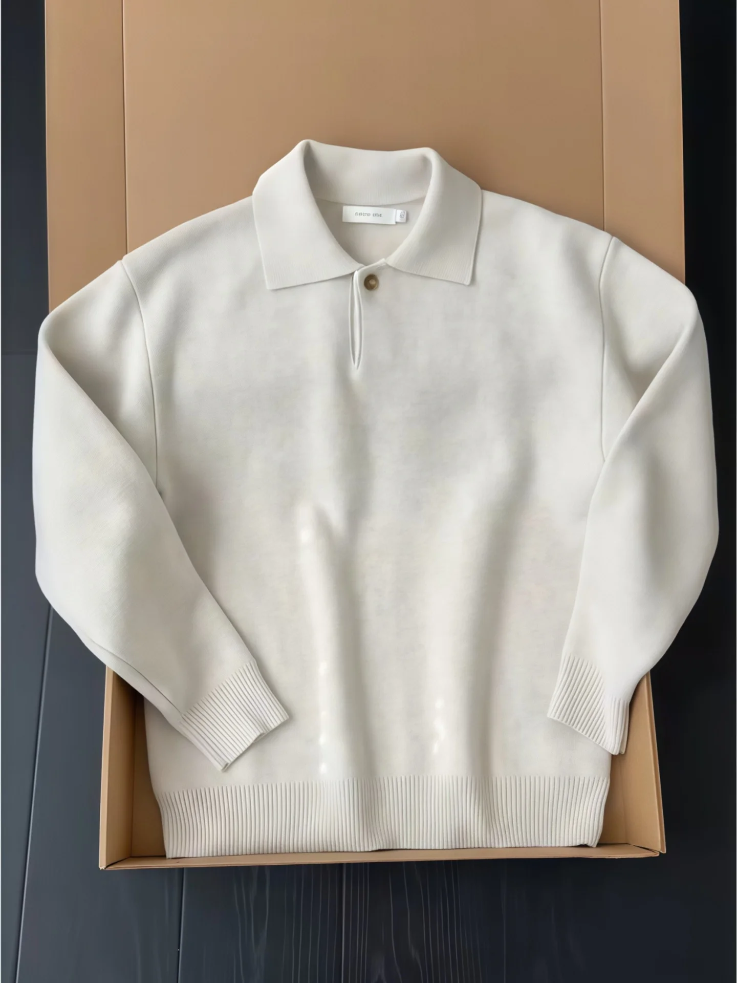 

Men's Knitted Henry Collar Sweater Pure Color Basic Heavyweight Turn-down Collar Sweater Autumn Winter Base Layer irt Inner...