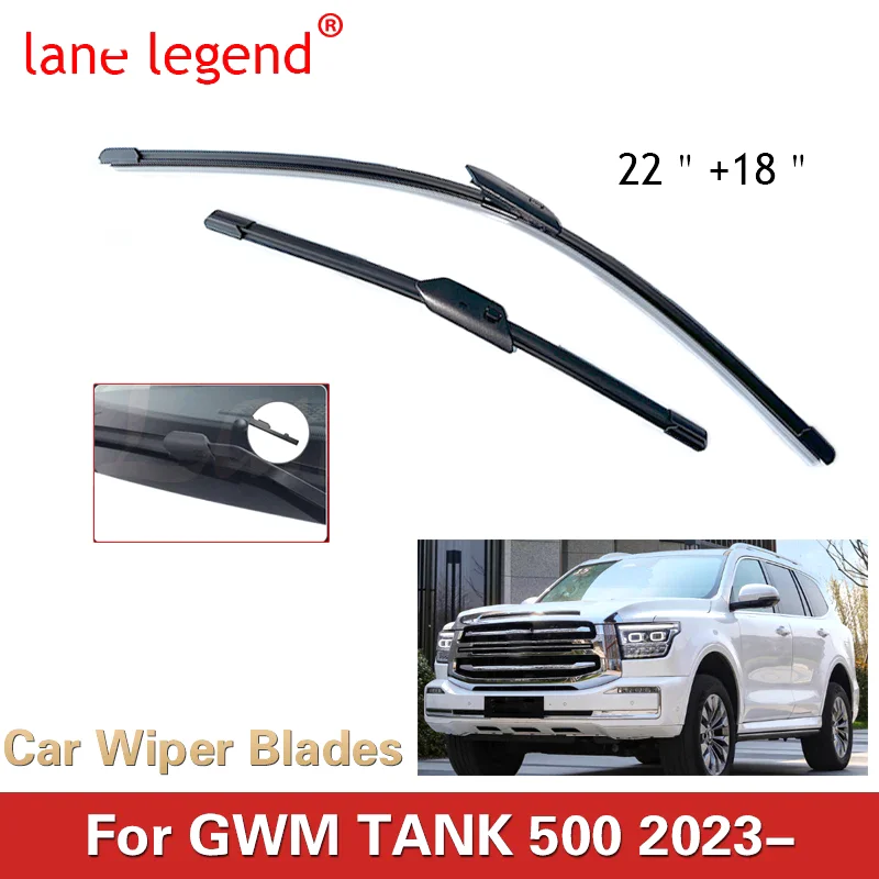 Car Wiper Blades For GWM TANK 500 SUV 2023 3.0T AT 4WD Car Accessories Front Windscreen Wiper Blade Brushes Cutter Goods 22