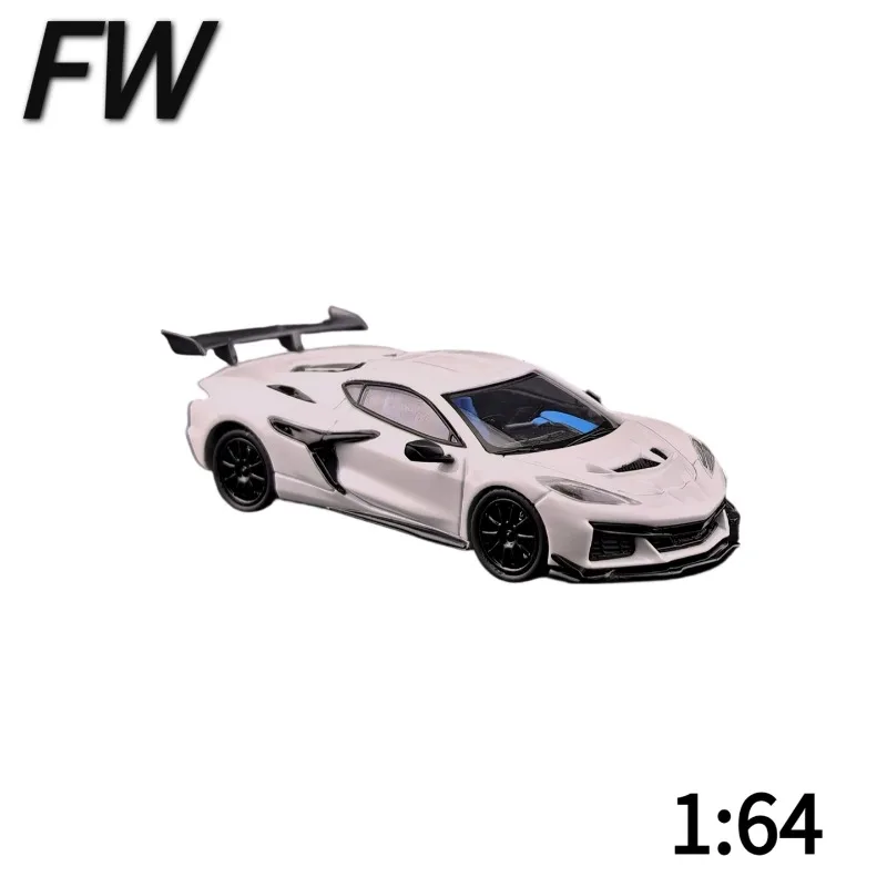 fw-1-64-シボレー-コルベット-c8-zr1-ダイカスト合金シミュレーションカーモデル、男の子に人気のギフトデスクトップオーナメント。