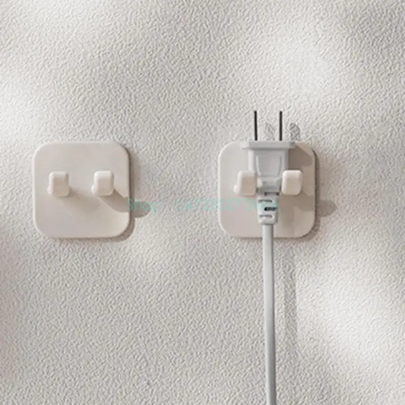 Wall Storage Hook Power Plug Socket Holder Home Wire Plugs Adhesive Hanger Home