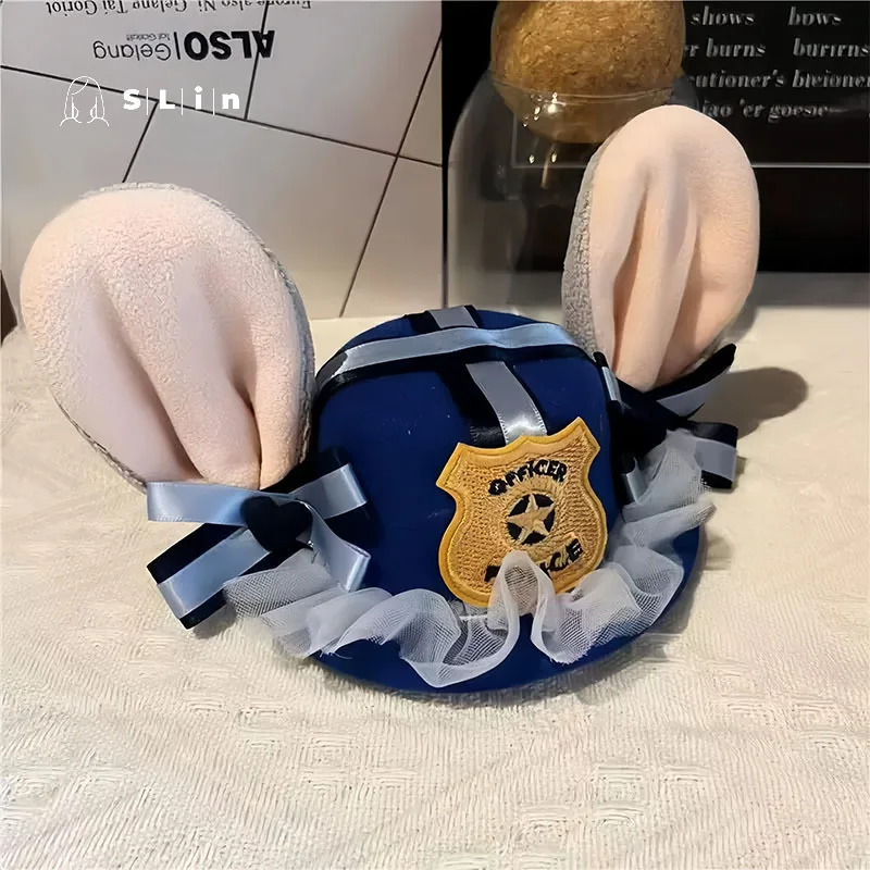 NEW Disney Zootopia 2 Judy Hopps Bendable Bunny Ear Sheriff Hat | Cosplay/Christmas/Anime Rabbit Police Movie Accessory - Image 6