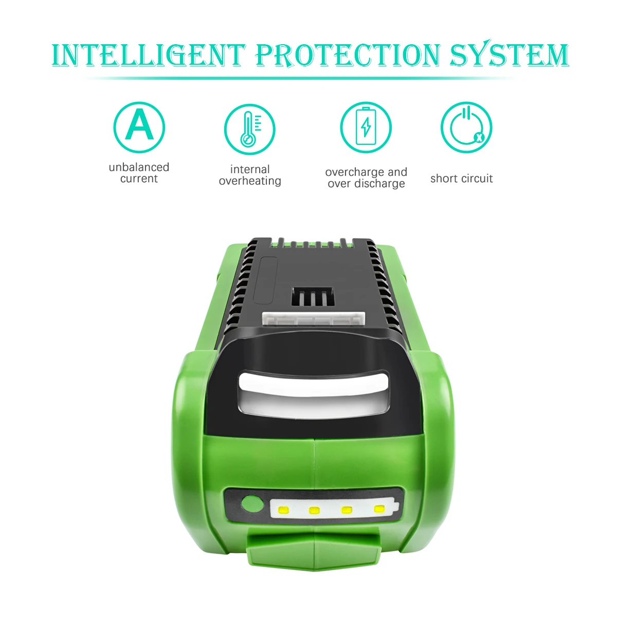 بطارية قابلة للشحن ل greenworks 40v G-MAX 6ah 29252,22262 ، 25312 ، 25322 ، 20642 ، 22272 ، 27062 y 21242 استبدال bateria