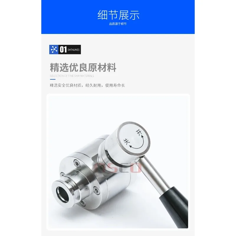 GU Type KF Series Manual High Vacuum Pressure Ball Valve DN15 DN25 DN40 DN50 Fitting