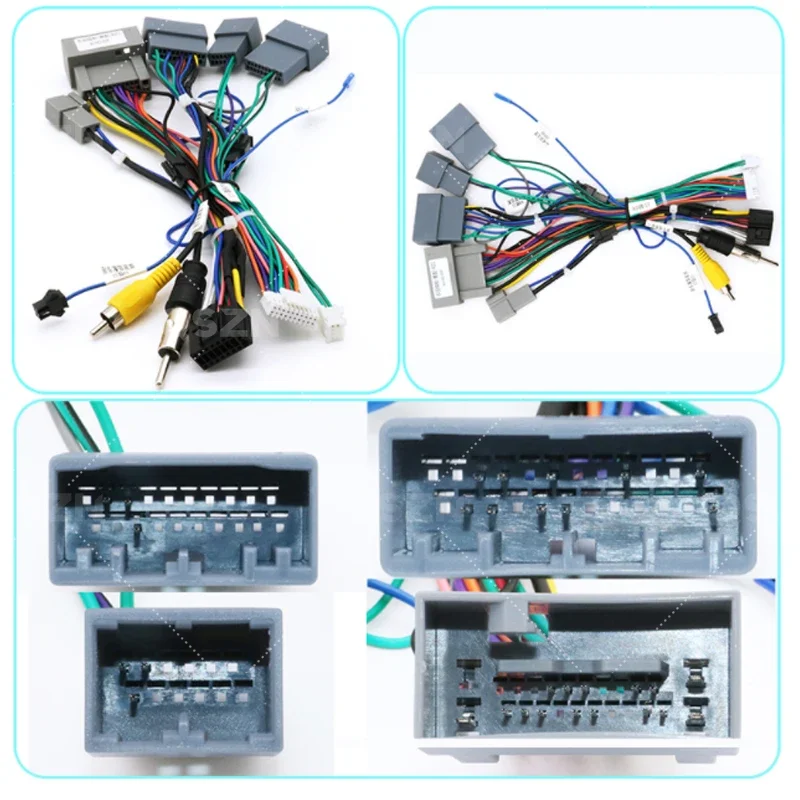 QSZN Car radio Canbus Box Decoder HD-RZ-01 For Honda Jazz Jade HRV XRV Fit Harness Wiring Cable 16PIN Wiring Harness Power Cable