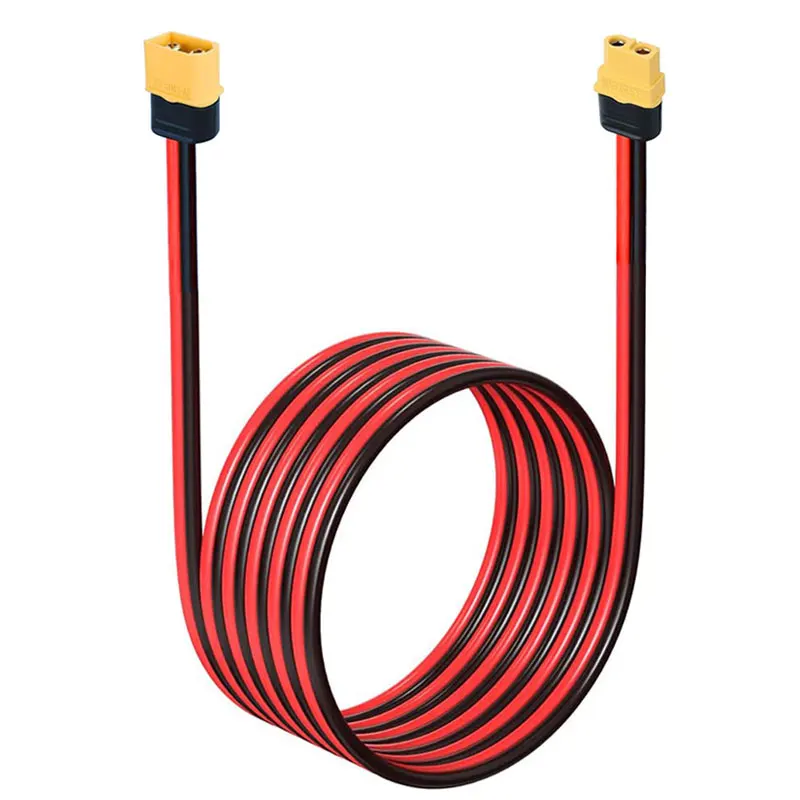 

XT60 Male to XT60 Female Extension Cable Suit for Portable Power Station ALLPOWERS R600 R1500 S2000 Pro Ecoflow Delta River etc.