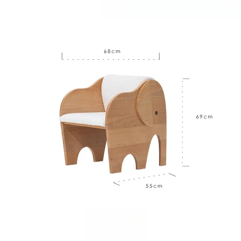 

Beech solid wood, children's picture book chair, creative design, chair low stool