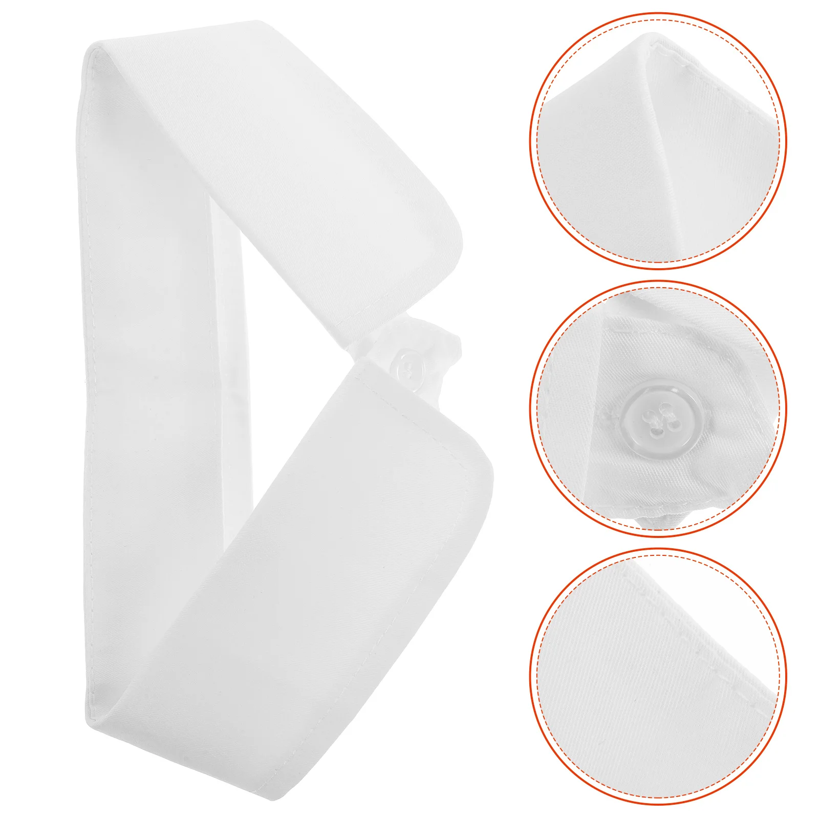 

White Fake Collar for Women and Men Chiffon Detachable False Collar Smooth Comfortable Fit Perfect for Shirts Blouses Jackets