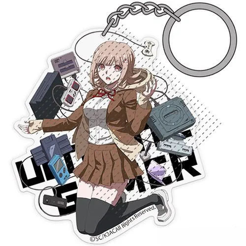 Game Komaeda Nagito Hinata Hajime Enoshima Junko Nanami Chiaki Keychain Doll Anime Acrylic Keyring for Gift