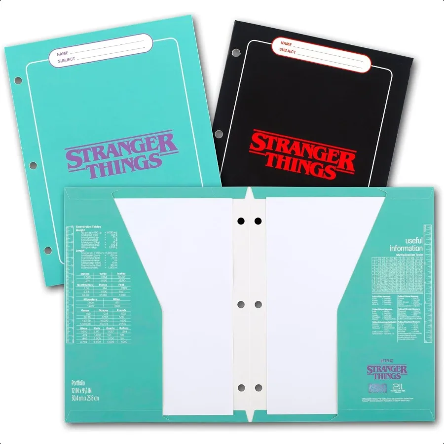 Trapper Keeper Binder Stranger Things 1 Inch Binder with Folders and Pockets Holds 81 2 x 11 Paper Yearbook 261138B25