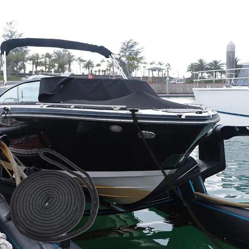 Boat Dock Lines Strong Dock Ropes With Eyelet Kayaking & Boating Supplies For Sea Pontoon Lake Kayak Tubing Beach Canoe Water