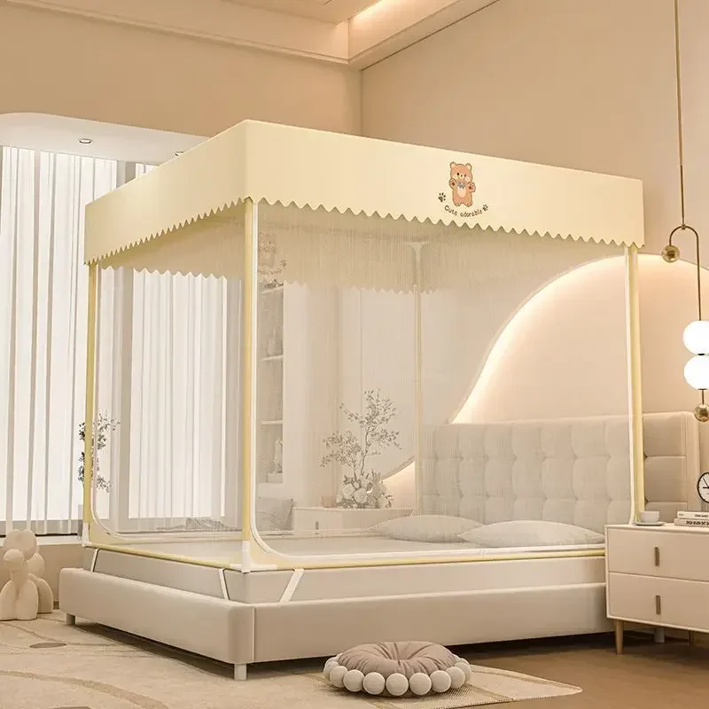 New household mosquito net bedroom  bed U-shaped full bottom encryption fully enclosed mosquito net bold bracket 2025