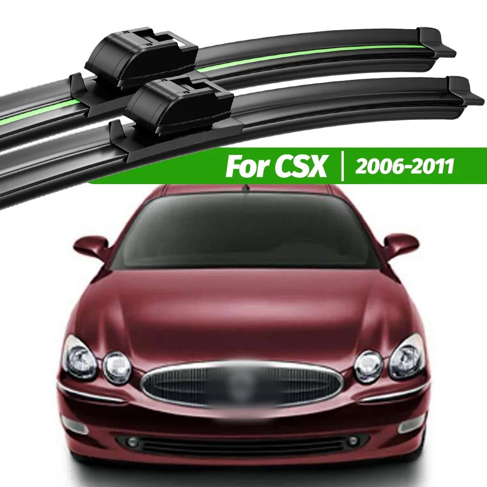 

For Acura CSX 2006-2011 2pcs Front Windshield Wiper Blades 2007 2008 2009 2010 Windscreen Window Accessories