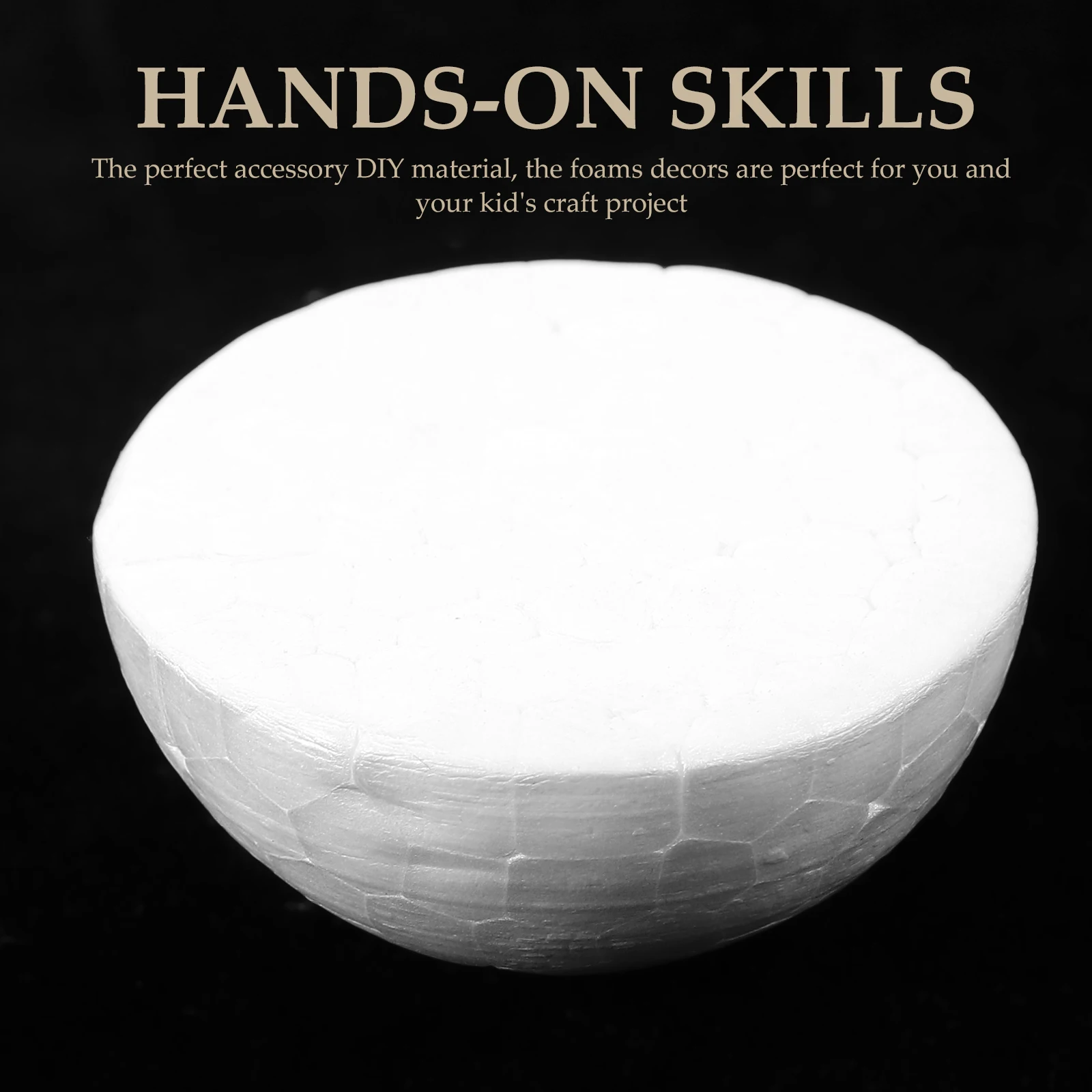 

150Pcs Foam Semi Circle Balls Blank DIY Crafts Party Decoration Kids Art Foam Supplies Craft Foams Balls Foams Ball Crafts