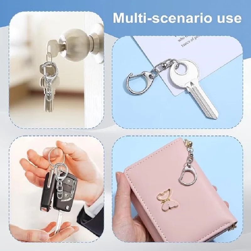 20/30/50 Sets Of Spring Keychain Chains With Open Jump Rings (Bulk), Suitable For DIY Handicrafts, Gifts, Jewelry Making, Bags image 3