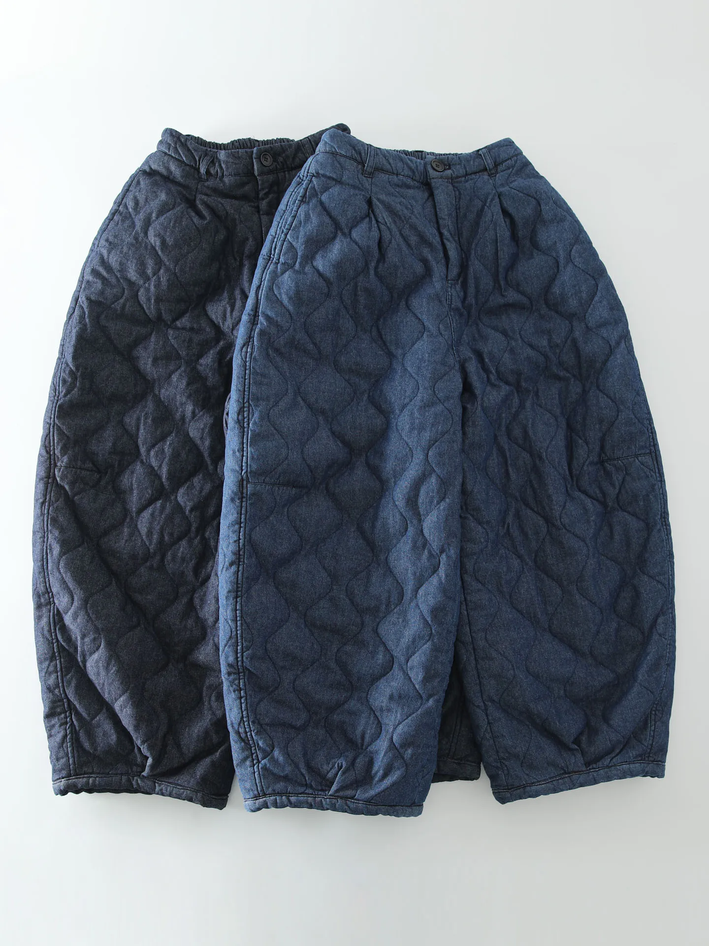 

Новые зимние хлопковые джинсы-кюлоты в стиле ретро с художественной стежкой, свободные, теплые, повседневные, для женщин