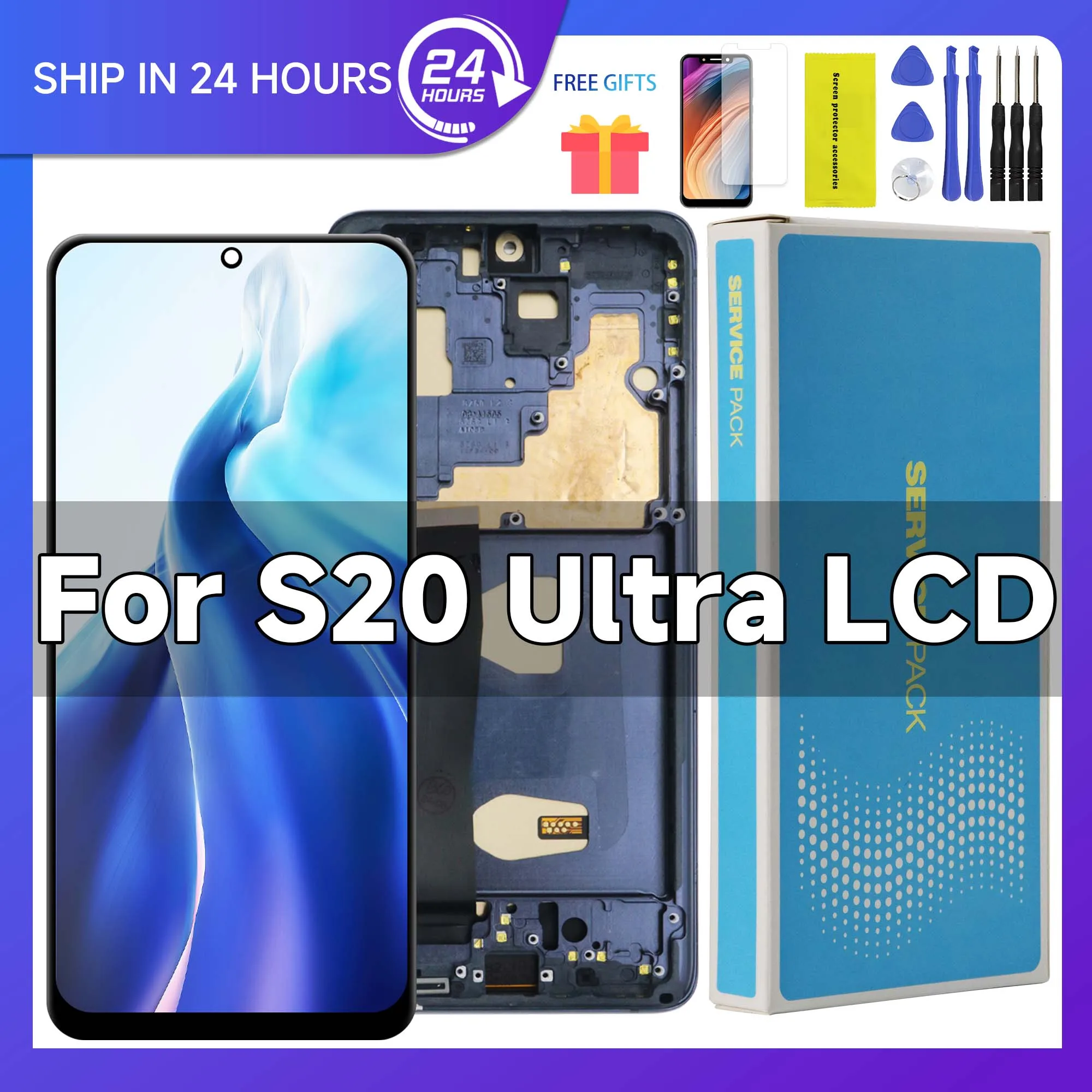 tft-s20-ultra-display-screen-assembly-per-samsung-galaxy-s20-ultra-5g-g988-g988u-display-lcd-touch-screen-digitale-con-cornice