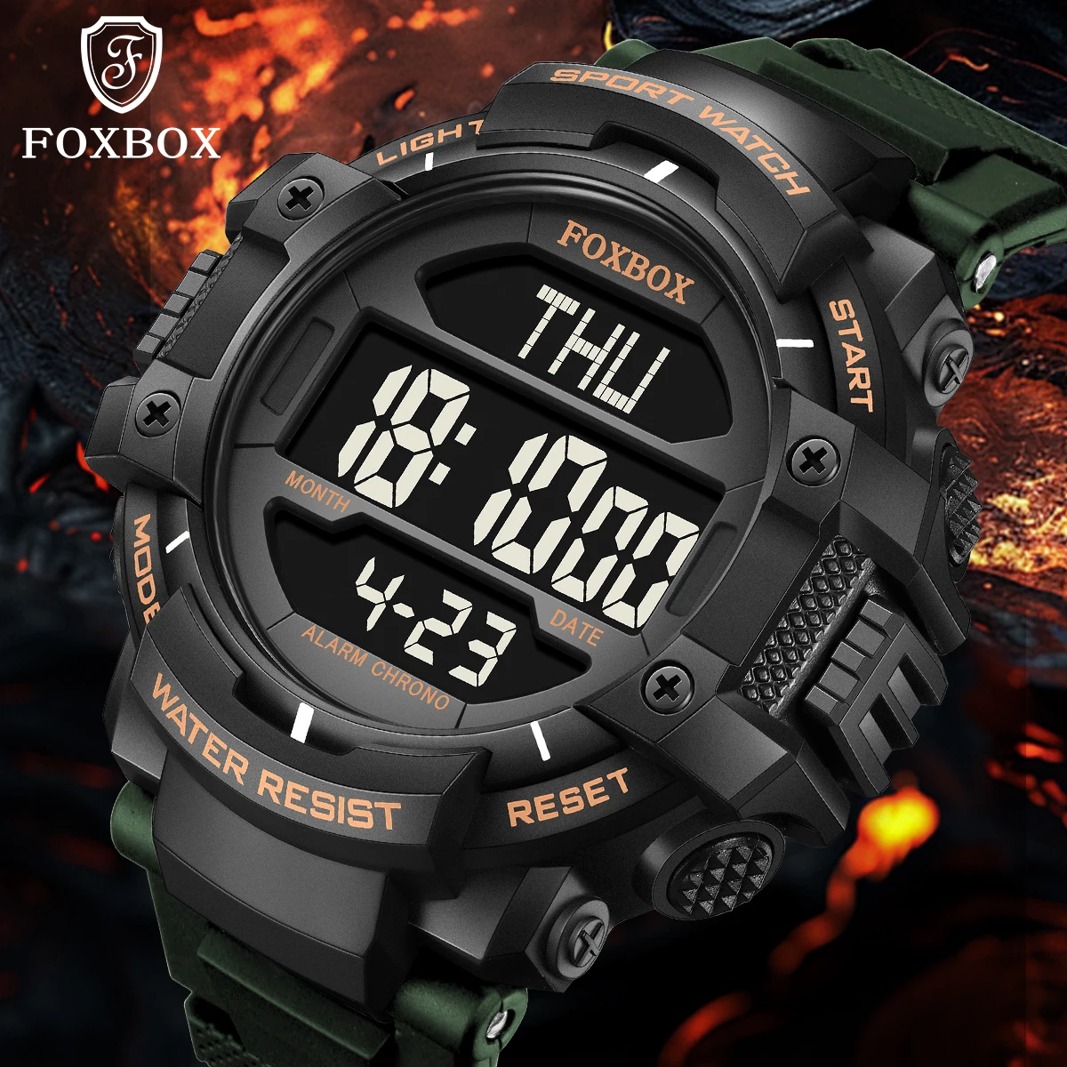 

LIGE Спортивные мужские часы на открытом воздухе Водонепроницаемые светодиодные аналоговые цифровые шоу Многофункциональные электронные наручные часы с большим циферблатом Мужские часы в стиле G