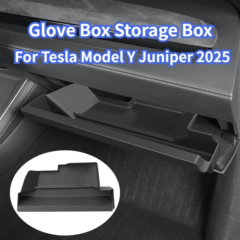Handschuhfach-Aufbewahrungsbox für Tesla Model Y/YL Juniper/Model 3 Highland LHD Beifahrerseite Aufbewahrungsfach Organizer Zubehör