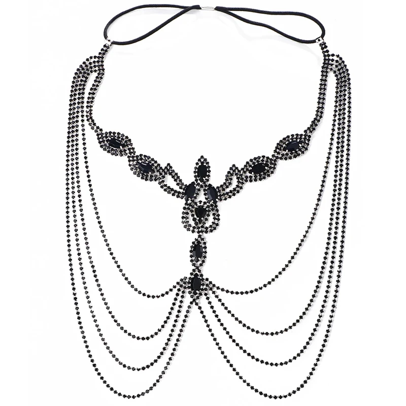 قناع حجر الراين الأسود، إكسسوارات شعر الملهى الليلي لحفلات المكياج، مليئة بالألماس، شخصية مبالغ فيها للنساء المثيرات