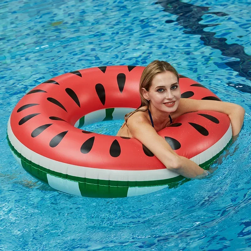 Watermelon Swimming Ring Circle for Adult Kids Inflatable Mattress Pool Party Swimming Tube Summer Beach Float Water Sports Toys