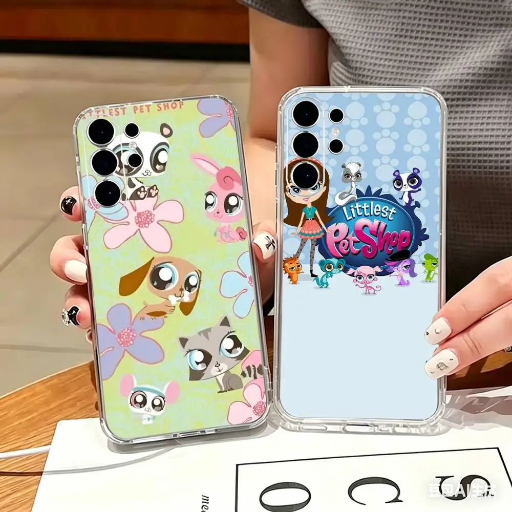 Cute Littlest Pet Shop   Clear Hard Phone Case For Samsung S25,24,23,22,21,10,9,Ultra,Plus,Lite Transparent Cover