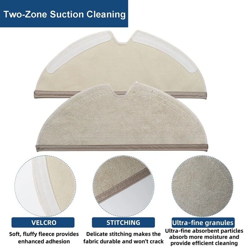 Para Roborock Q8 Max + Q8 Max,Q5 Pro Q5 Pro + piezas de aspiradora cepillo principal almohadillas de fregona