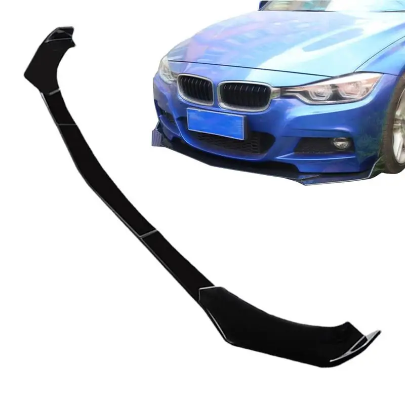 Car Front Splitter Multipurpose Waterproof Front Bumper Lip Black Car Accessories Front Chin Lip Spoiler For Improve Car