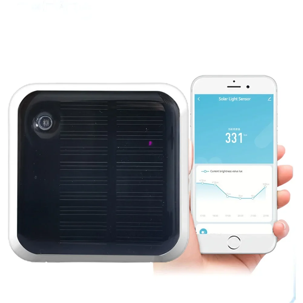 1PC Home Smart Solar Light Sensor For-Tuya For-Zigbee Solar Light Sensor Waterproof For Outdoor Brightness Sensors Accessories