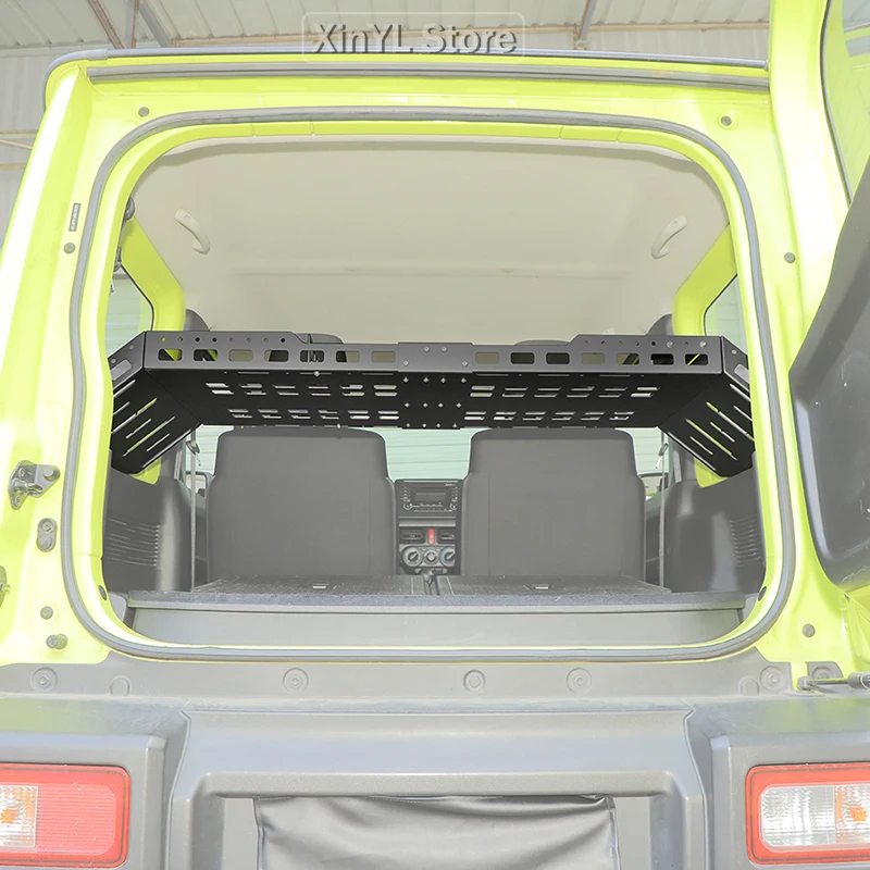 New Aluminum Black Car Trunk Combination Expandable Storage Rack  For Suzuki Jimny 3-Door 2019+ Car Storage Accessories