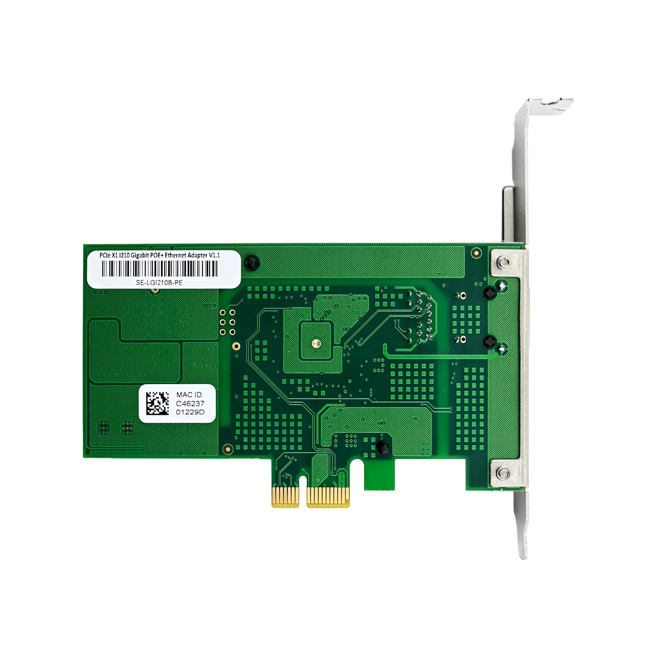SUNWEIT ST7225 PCIex1 Intel 210 Gigabit Server Network Card Single Port POE+ 10/100/1000Mbps Internal Wired in Stock