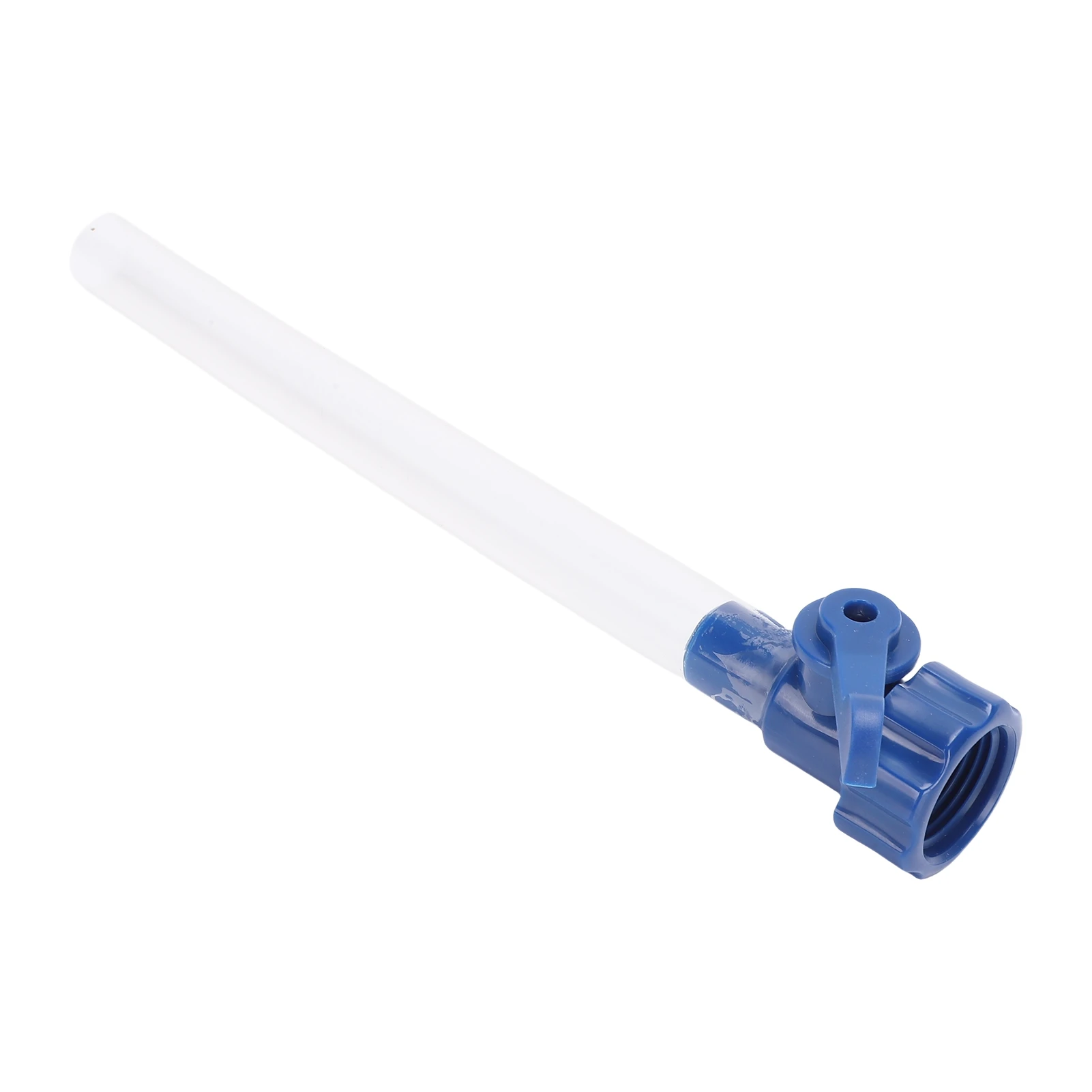 Water Tank Filler with Shutoff Valve and 5/8 Inch Tube RV Gravity Water Filling Adapter for Standard 3/4-11.5NH Thread Hose
