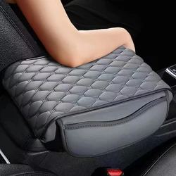 Universal PU Leather Car Armrest Mat Center Console Arm Rest Protection Cushion Anti Scratch Auto Armrests Storage Box Cover Pad