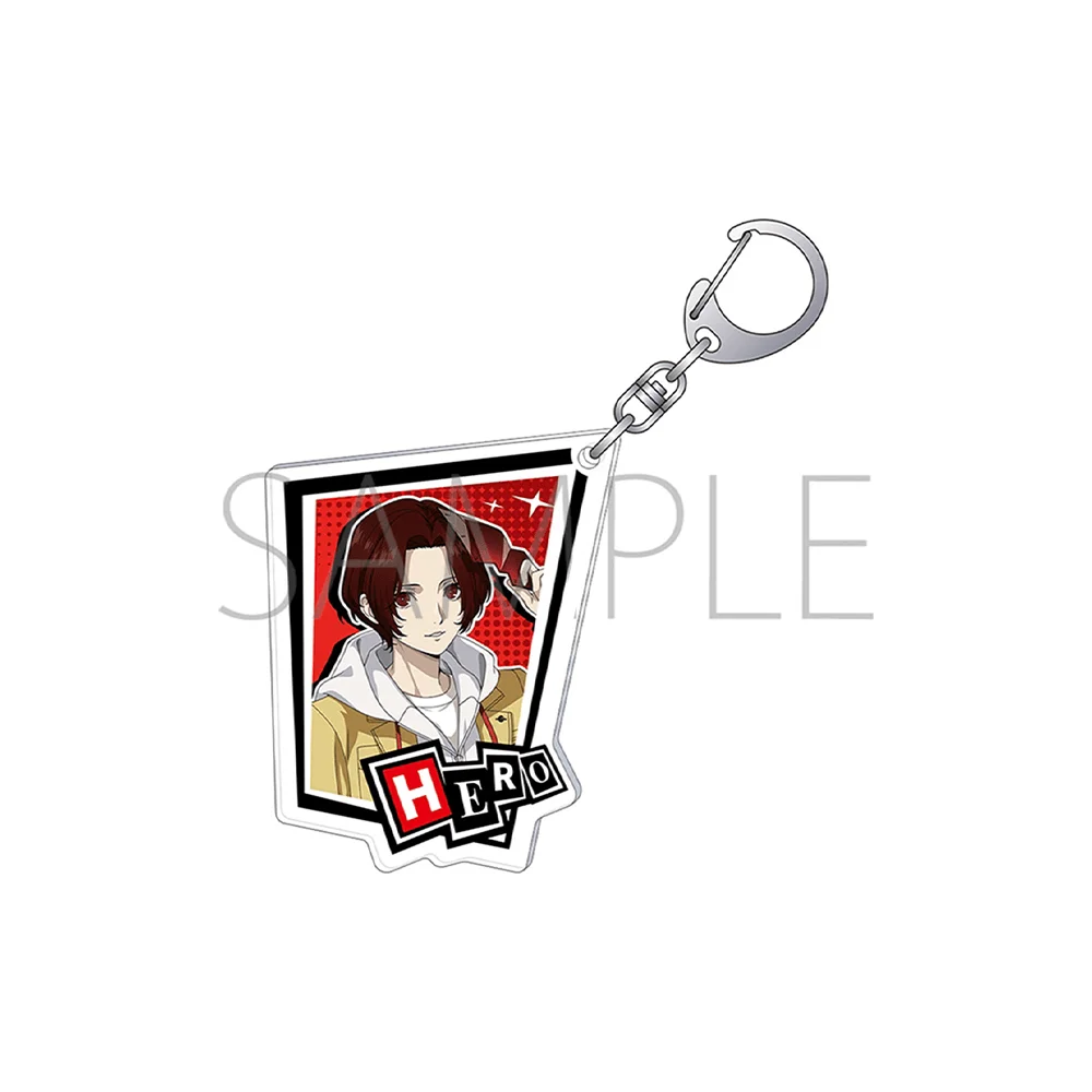 Persona 30th Kitazato Kira 6cm Acrylic Stand Keychain Square Portrait Backpack Pendant Bag Charm Keyring Itabag Kawaii Girl Gift
