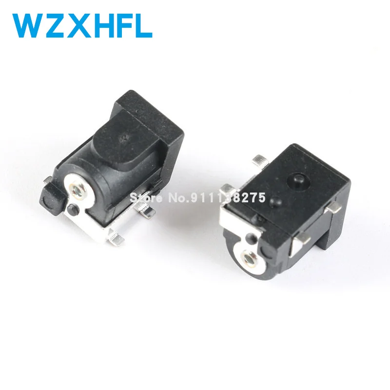 10PCS DC-050 SMD DC-005 5.5X2.1 DC005 5.5*2.51mm DC Power Jack Connector 5.5 x 2.1 mm socket DC050