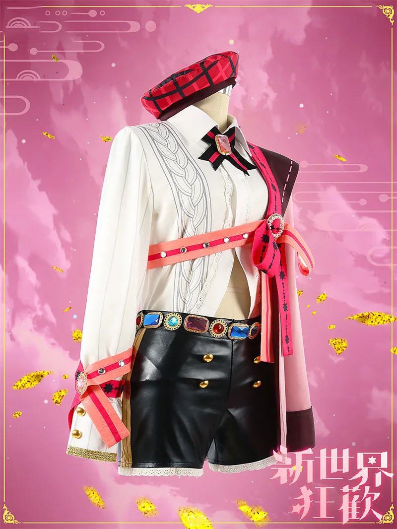 Vivi-Cos Game Nu: Carnival Aster Cute Lovely Suit Cosplay Halloween Unisex Costume Role Play Party Carnival New XS-XXXL