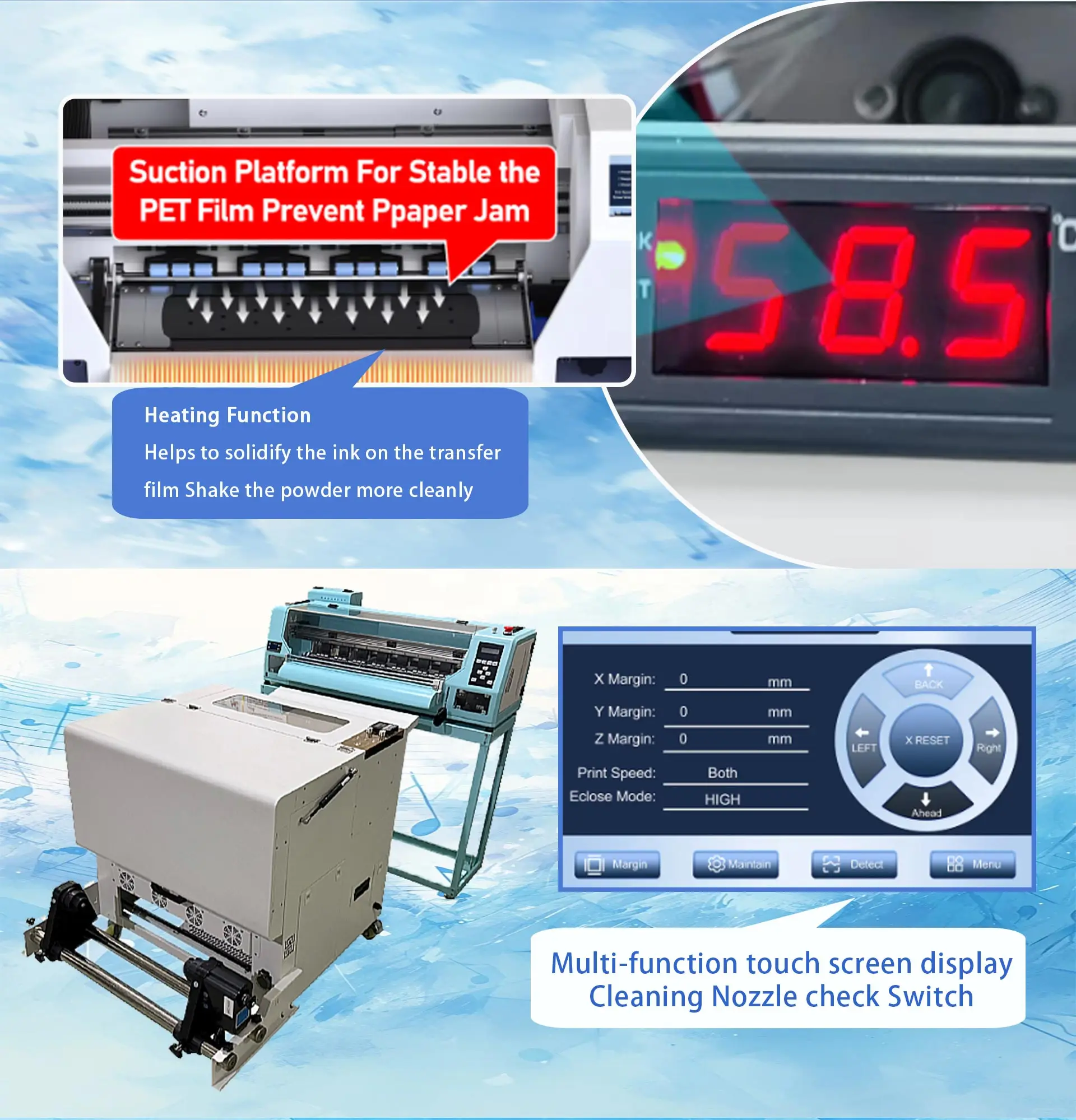 Dtf Printer 24 Inch 24 Inch Dtf Printer Printing Machine  Automatic Inkjet Printers